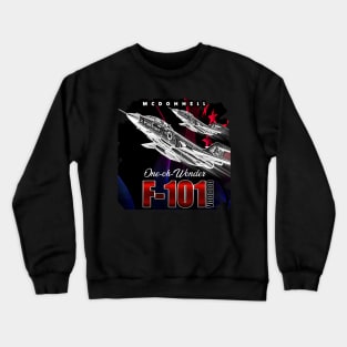 F101  Voodoo USAF long-range Bomber Supersonic Jet Fighter Crewneck Sweatshirt